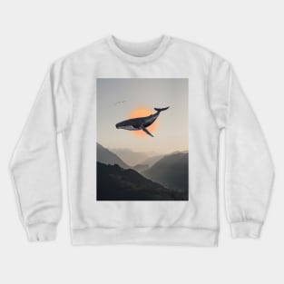 Never Look Back And Never Look Forward - Surreal/Collage Art Crewneck Sweatshirt